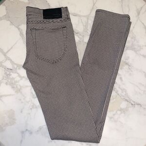 DIESEL‎ Pants houndstooth Black and White Straight Leg Women’s Size 28